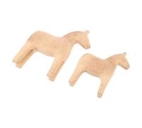 KOMBIUDA 1 Par Adorno de Caballo de Troya de Dala Estatua de Caballo decoración Sueca Adornos escandinavos Adornos para el hogar Adorno de Caballo Sueco Figura de Caballos Madera Caqui
