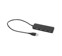 KOMBIUDA 1 Pieza concentrador USB expansor Alto Cordón Largo de Hub USB expansión Centro múltiple Multi computadora portátil Divisor USB 2.0 Adaptador de Cable de plástico Abdominales Negro