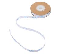 KOMBIUDA 1 Rollo Cinta de estampado de oro bebé cinta de cumpleaños cintas de shower para invitados Feliz cumpleaños cinta de artesan cinta de patrón de huella poliéster Sky-blue