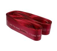 KOMBIUDA 10 Piezas Arte Latte Pre Novia Cinta De Envolver Lazo para Envolver Tirar De Lazos para Envolver Nupcial Cinta Ancha Organdí Ducha Gran Arco Rosa Puesto Oro Rojo El Plastico