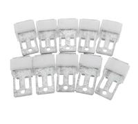 KOMBIUDA 10 Piezas Clips Metálicos para Sofá Resorte, Hebillas de Resorte Ajustables de Hierro para Reparación de Muebles, Soportes para Cojines Hundidos, Accesorios para Sofás Seccionales