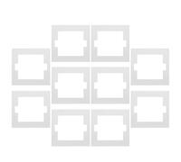 KOMBIUDA 10 Piezas Junta Ignífuga para Enchufes Tipo 86, Juego de 10 Unidades, Sello de Aislamiento Retardante de Llama, Placa Protectora Blanca para Tomacorrientes en Casa y Oficina,