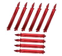KOMBIUDA 10 Piezas palo de alegría de vela palos de porristas inflables palos de animacion inflables matracas de porristas palos de animacion de globos inflables de polivinilo rojo