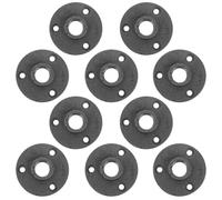 KOMBIUDA 10 Unidades Flange Plates Malleable Cast Iron Floor Flange Decorative Industrial Style For DIY Vintage Furniture And Shelf Mounting