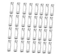 KOMBIUDA 100 piezas Broches de Seguridad de Hierro con Tres Agujeros para DIY Pasadores Resistentes para Costura y Manualidades Color Níquel Pines Decorativos para Joyería y Proyectos