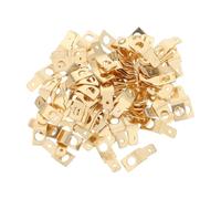 KOMBIUDA 100 Piezas Conector De Latón Vínculo Entre Espada Femenina Conector Eléctrico De Latón Adaptador De Pala Para Cable De Altavoz Conectores De Terminales De Alambre Golden