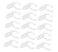 KOMBIUDA 100 piezas Soportes U Clips de Silicona Transparente con Tornillos para Fijación de Tubos LED Abrazaderas para Montaje de Luz Cocina y Muebles Accesorios de Sujeción para