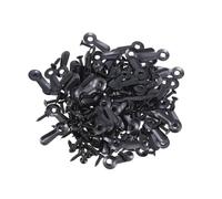 KOMBIUDA 100 Unidades Kit de Colgar Cuadros con Cierres y Tornillos Negros para Marcos de Madera Fácil Instalación para Marcos Punto de Cruz y Relojes de Pared Kit de Colgadores