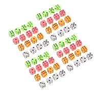 KOMBIUDA 100piezas Dados Mini De Caras Coloridos para Mesa y Fiestas Enseñar Matemáticas