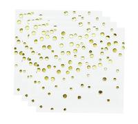 KOMBIUDA 100piezas Pack Servilletas Decorativas Patrón De Puntos Dorados Para Bodas y Fiestas Servilletas De Elegantes Para Celebraciones Especiales