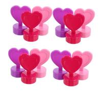 KOMBIUDA 12 Piezas Sello en Forma de corazón Sellos de Tinta para Manualidades Lindo Sello de plástico Lindos Sellos Sello para Sellos para el Aula Sellos de Diario el plastico
