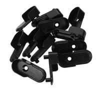 KOMBIUDA 12 Piezas Soporte Central para Barra de Armario Soporte Metálico para Barra de Ropa Base de Fijación para Armarios y Vestidores Resistente y Fácil de Instalar Compatible con