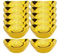 KOMBIUDA 12piezas Caja De Forma De Lingote De Decoración Creativa Para Hogar Festival De Almacenamiento Práctico Para Dulces y Galletas Para Oficina y Sala De Estar