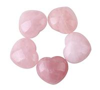 KOMBIUDA 12piezas Cristales De Forma De Corazón Para Sanación y De Chakra Decoración De Para Hogar Para Día De San Valentín