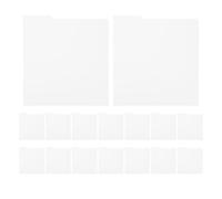 KOMBIUDA 16 Piezas 16 Separadores para Discos de Vinilo de PVC Blanco 330X317 MM, Organizadores de Estanterías para Colecciones, Divisores Reutilizables para Almacenamiento Seguro y