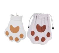 KOMBIUDA 1juego Botella De Agua Caliente Bolsa De Diseño De Patita De Gato Calentador De Manos Portátil Para Invierno