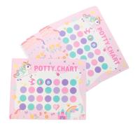 KOMBIUDA 1juego Gráficas De Entrenamiento Baño Infantil Con Pegatinas Reutilizables Diseño Para Motivar El Del Inodoro
