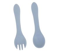 KOMBIUDA 1juego Utensilios De Alimentación De Para Bebés Cucharita y Tenedor Material Seguro y Para Comer