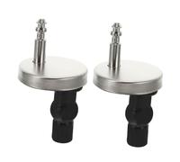 KOMBIUDA 2 Juegos de Tornillos y Fijaciones de Acero Inoxidable para Bisagras de Asiento de Inodoro Repuesto de Tapa y Kit de Montaje Compatible Cierre Suave y Válvula de Llenado del