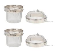 KOMBIUDA 2 Piezas Cestas de Acero Inoxidable para Limpieza de Relojes y Té Resistencia a Alta Temperatura, Filtro para Té Adecuado para Uso en Casa y Oficina