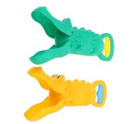 KOMBIUDA 2 Piezas Juguetes de Arena para de Langosta de Excavadoras de Arena y Nieve Portátiles para Playa Jardín Patio y Bañera Colores Amarillo y Verde