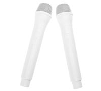 KOMBIUDA 2 Piezas Micrófono De Juguete Pretendiente Vlogs Falso Accesorio Inflable Pretender Micrófono para Micrófono Artificial Accesorio De Micrófono Abdominales