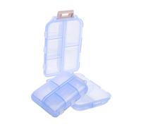 KOMBIUDA 2 Piezas Pastillero de Viaje Compacto Doble Capa con Compartimentos Transparentes Caja de Almacenamiento Portátil para Diseño Sellado y Resistente la Humedad para Uso Diario