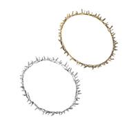 KOMBIUDA 2 Piezas Tocado Metálico de Fiesta Tocado de Espinas de Iglesia Accesorios el Cabello de Fiesta para Eventos Cristianos