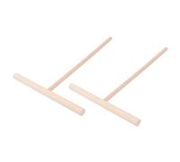 KOMBIUDA 2 Piezas Utensilios de Cocina de Madera Distribuidor y Esparcidor de Masa para Crepes y Tortitas Herramienta para Extender Masa Fina Sartén o Plancha