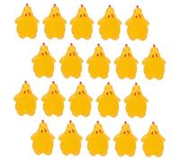 KOMBIUDA 20 Mini Pollos De Resina Mini Animales De Resina Pollos En Miniatura Pequeñas Figuras