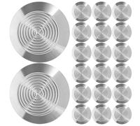 KOMBIUDA 20 Piezas Clavos Táctiles de Acero Inoxidable para Senderos Táctiles y Accesibilidad Urbana en Infraestructura Ciudadana y Salidas de Metro Color Plata