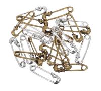 KOMBIUDA 20 Piezas de Imperdibles de Calavera Punk de Aleación, 10 en Color Plata Antigua y 10 en Bronce Antiguo, Accesorios Metálicos para Decorar Ropa, Bolsos y Bufandas