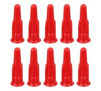 KOMBIUDA 20 Unidades Boquillas de Calafateo Resistentes con Tapas Rojas Re-sellables para Evitar Bloqueo y Prolongar Vida Útil Accesorios Duraderos para Sellador Exterior y Juntas