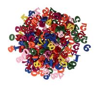 KOMBIUDA 200piezas Números De Madera Coloreados Para Decoración De Escritorio De Señales Numéricas De Madera De Altura Para Fiestas y Manualidades Decoración Creativa y Práctica Para