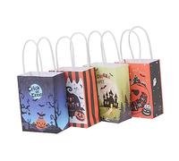KOMBIUDA 20piezas Bolsas De Papel Para Halloween De Mini Pouches Para Fiestas y Dulces Reutilizables y Prácticas Para Eventos Infantiles