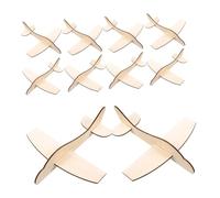 KOMBIUDA 24 Piezas Aviones De Madera Para Pintar Manualidades De Madera Sin Terminar Juguete De Graffiti Avión De Bricolaje Para Niños 4 Años