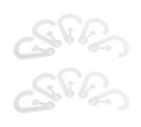 KOMBIUDA 25 Ganchos Transparentes Con Forma De Signo De Interrogación Para Exhibir Calcetines Ganchos De Plástico Para Bolsas De Calcetines Soportes De Plástico Perchas