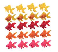 KOMBIUDA 25 Piezas Peces Decorativos para Acuario Peces Artificiales de Plástico Adornos Realistas para Peceras Dorados Flotantes Accesorios Naturales para Paisajes Acuáticos