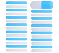 KOMBIUDA 26 Piezas Plástico Depresor Lingual Blanco y Azul Espátulas Médicas Seguras y No Tóxicas para Examen Oral Infantil Suministros para Clínicas Pediátricas y Formación Cuidado Bucal