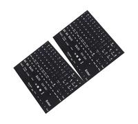 KOMBIUDA 2hojas Pegatinas para Teclado Portátil Letras Claras Adhesivo para Teclado Inglés