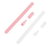 KOMBIUDA 2juegos Funda De Silicona para Pencil Protector Antigolpes De Rosa Funda Tapas De Punta Material De Silicona De Alimenticio Compatible Accesorios
