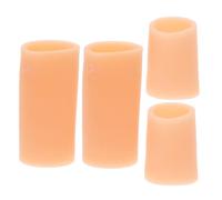 KOMBIUDA 2pares Antidesgaste De Silicona Protectores Para Dedos Agrietada De Dedales Para Escritura y Cuidado De Uñas