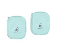 KOMBIUDA 2piezas Bolsa De Medicina Portátil Para Senderismo Kit De Primeros Auxilios Compacto Organizador De Para Actividades Al Aire Para Viajes y Emergencias