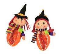 KOMBIUDA 2piezas Bolsas Transparentes De Halloween Para Dulces Diseño Festivo Para Decoración De Fiestas y