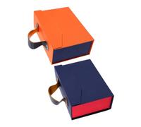 KOMBIUDA 2piezas Caja De Obsequio Delicada Para Joyería Multiusos Con Asa Para Aniversario Para Embalaje De Regalos