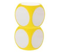 KOMBIUDA 2piezas Dados De Espuma Borrables Reutilizables Juguete Educativo para Aula Dados Blancos para Aprendizaje y Equipo De Trabajo