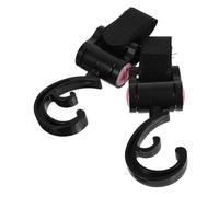 KOMBIUDA 2piezas Ganchos Para Carrito Niño Niña Rosa Colgadores Giratorios Para Bolsas Silla Paseo Sin Taladro Accesorios Multiusos Resistentes Para Sacos y Bolsos