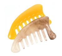 KOMBIUDA 2piezas Masajeador y Cuello Peine Guasha De Para Masaje Facial y Estimulación De Puntos De Acupuntura Relajación y Circulación Sanguínea