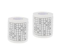KOMBIUDA 2piezas Papel Higiénico Creativo Diseño De Sudoku Papel Tissue Impreso Divertido y Original Para Uso Hogar y Restaurantes