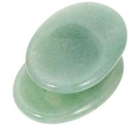 KOMBIUDA 2piezas Piedra De Masaje Natural Para Alivio De Estrés Herramienta De Scraping Para Dedos Para Cara Cuello y Cuerpo Activador De Circulación Sanguínea
